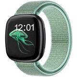 Strap-it Bracelet nylon Fitbit Sense (vert menthe)