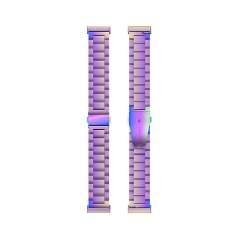 Strap-it Strap-it Bracelet acier Fitbit Sense (arc-en-ciel)