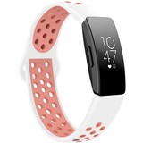 Strap-it Bracelet sport Fitbit Inspire (blanc/rose)