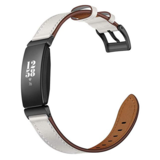 Strap-it Bracelet cuir Fitbit Inspire (blanc)