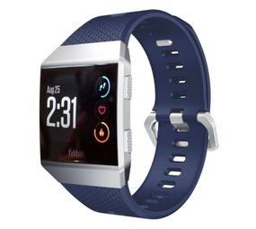 Strap-it Bracelet silicone Fitbit Ionic (bleu foncé)