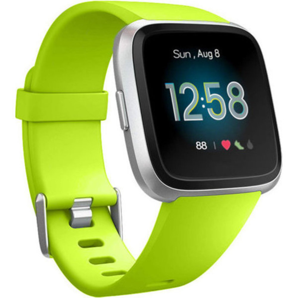 Strap-it Strap-it Bracelet silicone Fitbit Versa (vert clair)