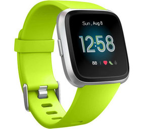 Strap-it Bracelet silicone Fitbit Versa (vert clair)