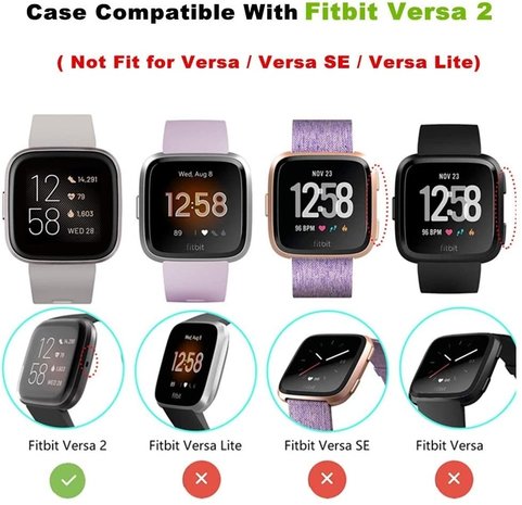 Strap-it Strap-it Coque de protection en TPU Fitbit Versa 2 (transparent)