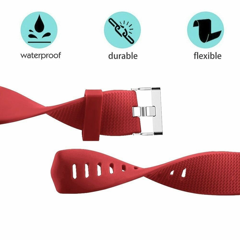 Strap-it Strap-it Bracelet silicone Fitbit Charge 2 (rouge)