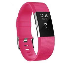 Strap-it Bracelet silicone Fitbit Charge 2 (rose vif) 