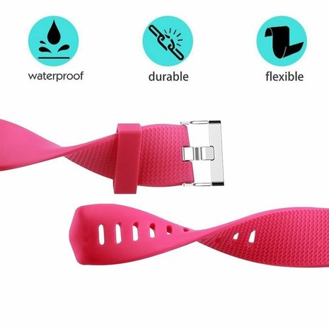 Strap-it Strap-it Bracelet silicone Fitbit Charge 2 (rose vif)