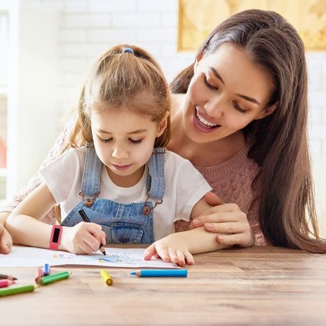 Strap-it Strap-it Bracelet silicone Fitbit Ace 2 (pastèque)