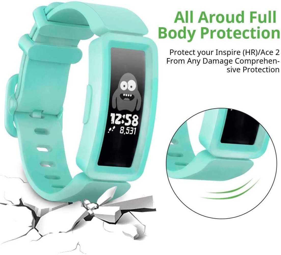 Strap-it Strap-it Bracelet silicone pour Fitbit Ace 2 (aqua)