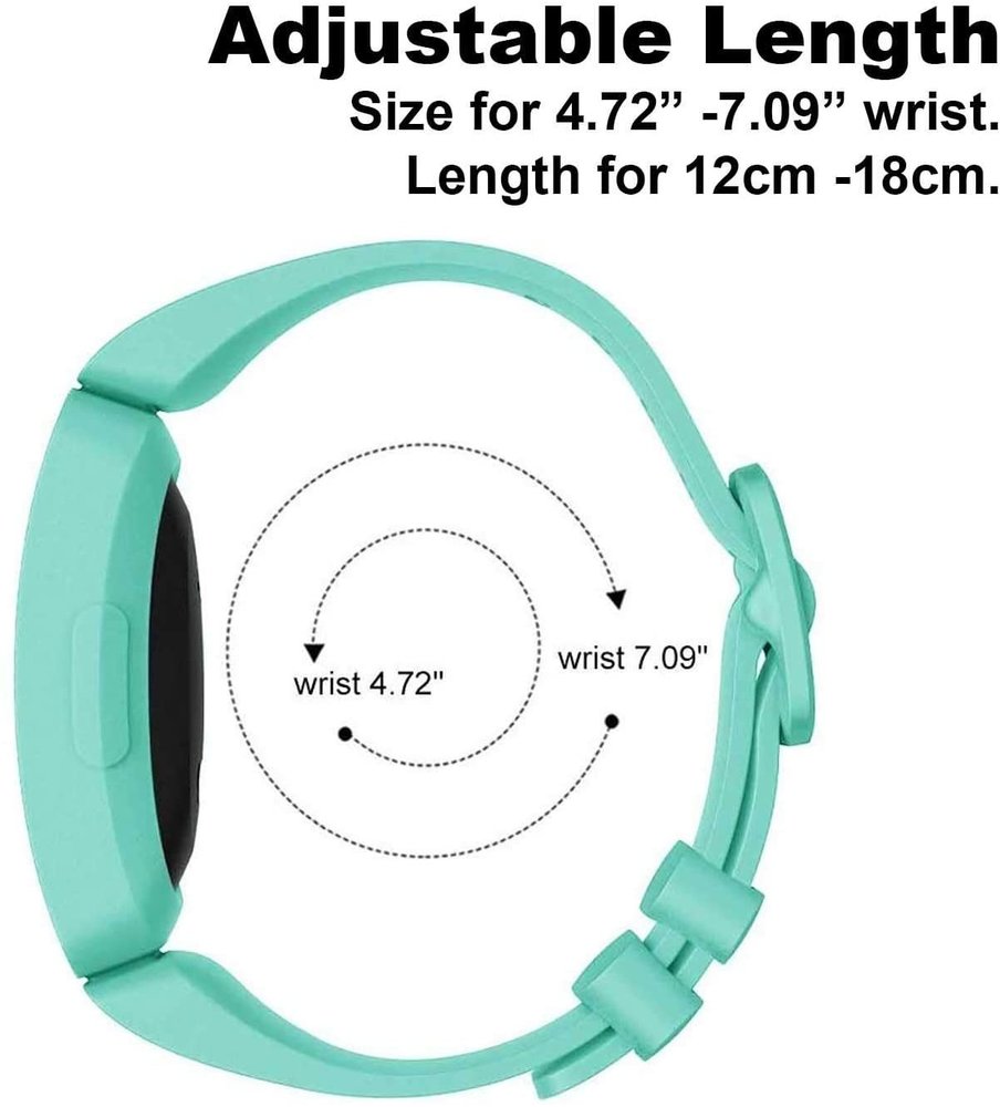 Strap-it Strap-it Bracelet silicone pour Fitbit Ace 2 (aqua)
