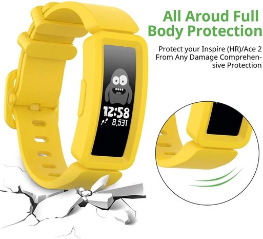Strap-it Strap-it Bracelet silicone Fitbit Ace 2 (jaune)