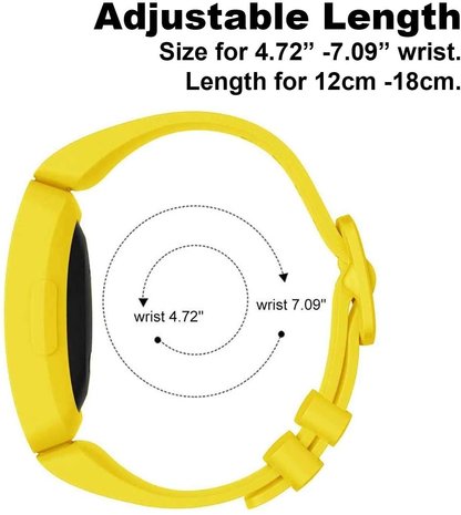 Strap-it Strap-it Bracelet silicone Fitbit Ace 2 (jaune)