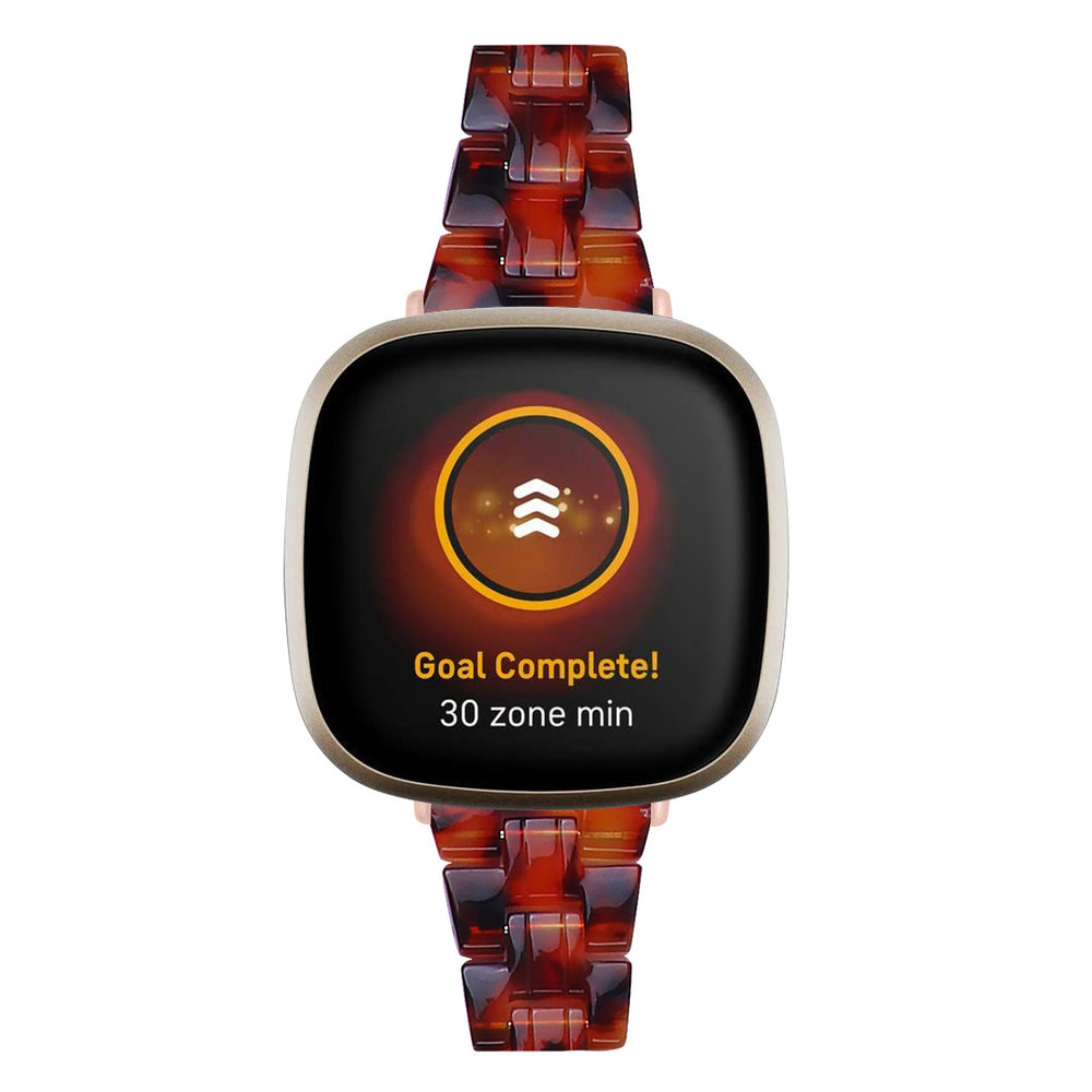 Strap-it Strap-it Bracelet résine Fitbit Versa 3 (lave)