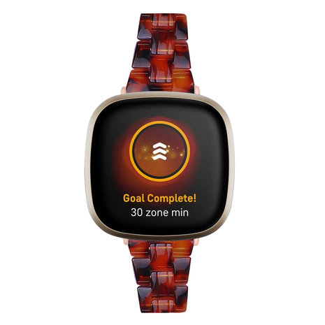 Strap-it Strap-it Bracelet résine Fitbit Versa 3 (lave)