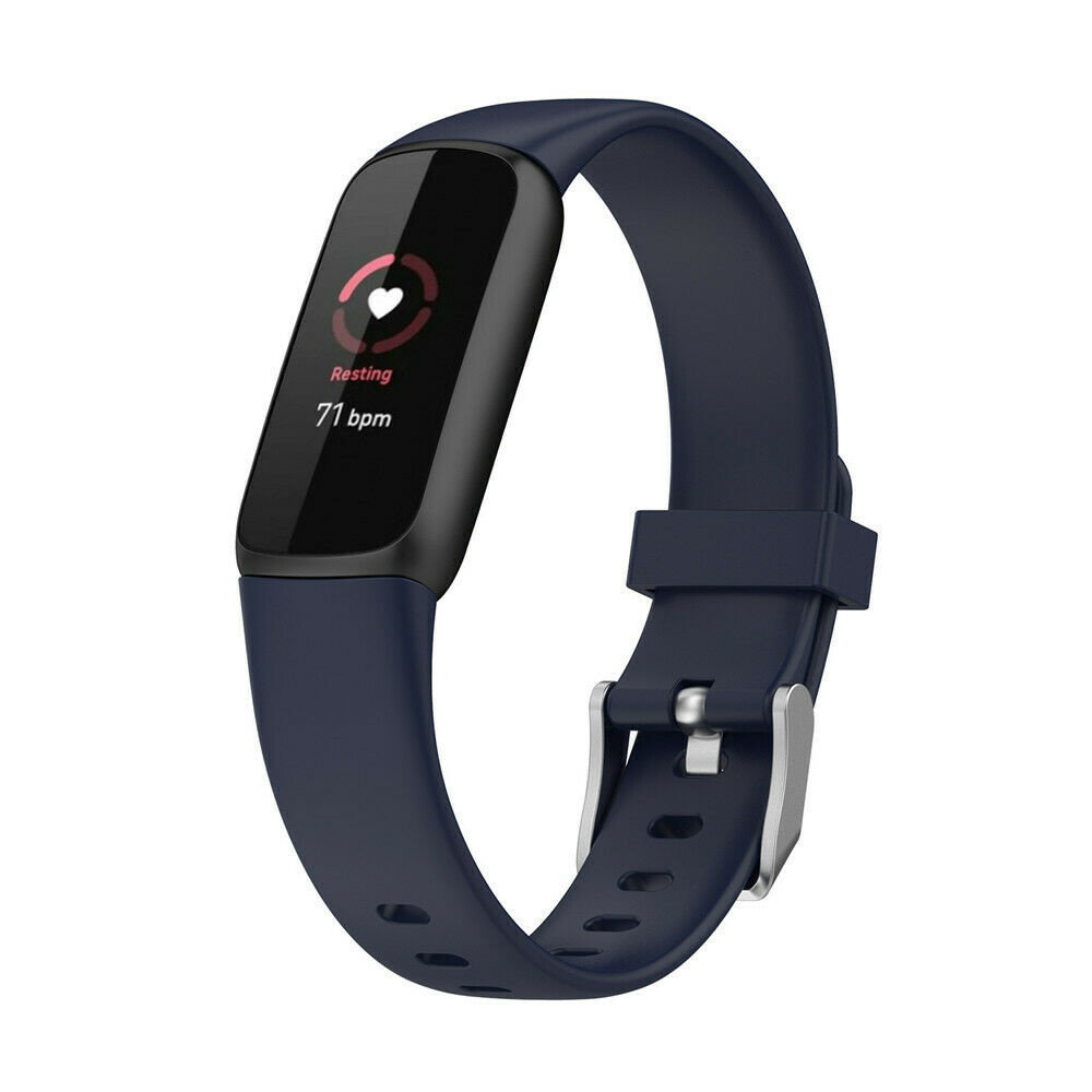 Strap-it Strap-it Bracelet silicone Fitbit Luxe (bleu foncé)