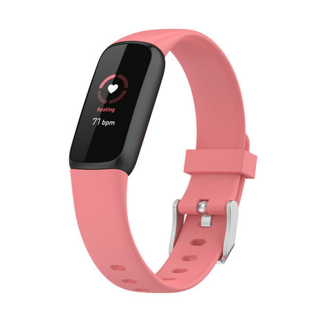 Strap-it Bracelet silicone Strap -it Fitbit Luxe (rose)