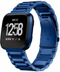Strap-it Strap-it Bracelet acierFitbit Versa (bleu)