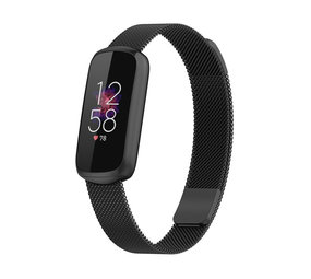 Strap-it Bracelet Milanais Fitbit Luxe (noir)