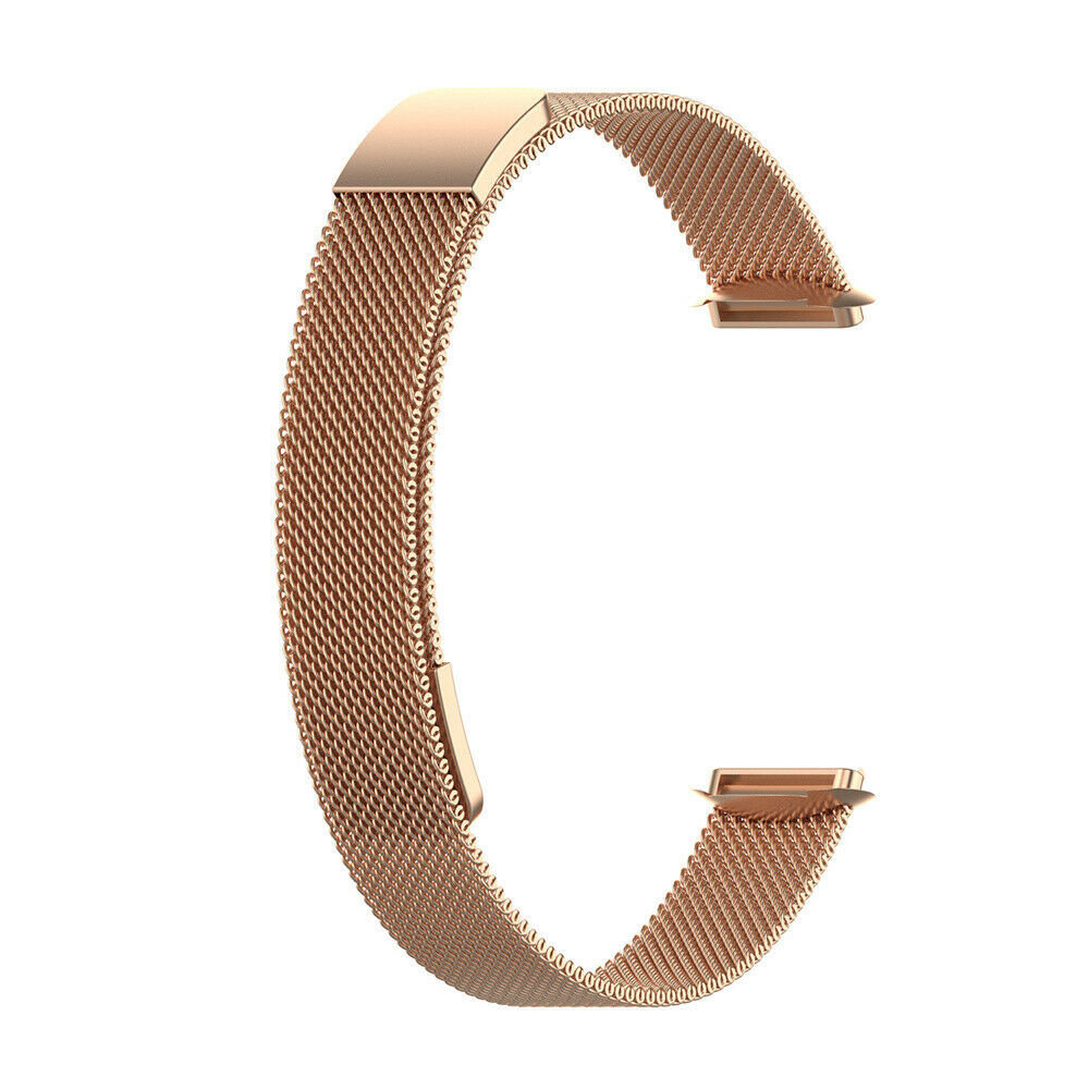 Strap-it Strap-it Bracelet Milanais Fitbit Luxe (or rose)