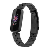 Strap-it Bracelet acier Fitbit Luxe (noir)