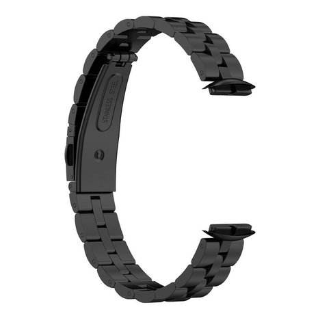 Strap-it Strap-it Bracelet acier Fitbit Luxe (noir)