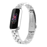 Strap-it Bracelet acier Fitbit Luxe (argent)