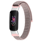 Strap-it Bracelet nylon Fitbit Luxe (rose)
