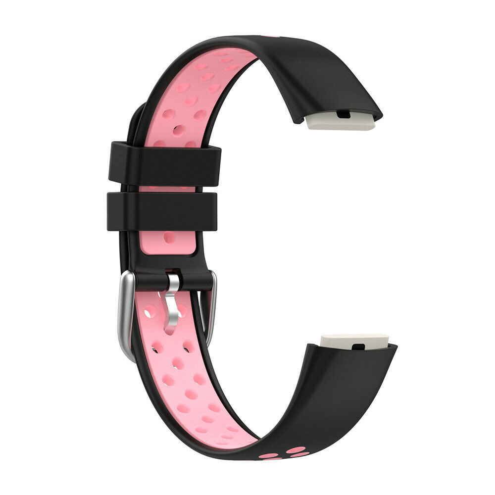 Strap-it Strap-it Bracelet sport Fitbit Luxe (noir/rose)