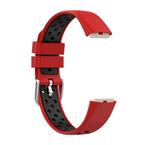 Strap-it Strap-it Bracelet sport Fitbit Luxe (rouge/noir) Strap-it Strap-it Bracelet sport Fitbit Luxe (rouge/noir)