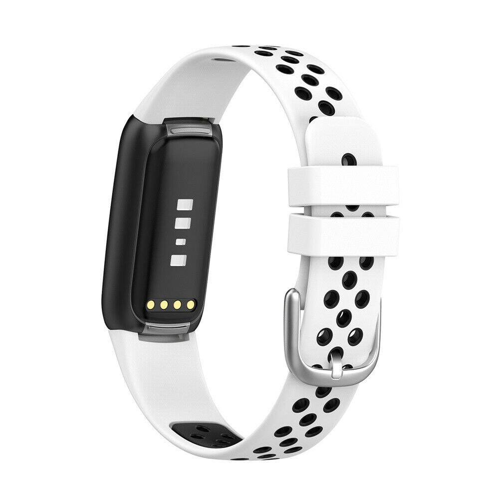 Strap-it Strap-it Braceletsport Fitbit Luxe (blanc/noir) Strap-it Strap-it Braceletsport Fitbit Luxe (blanc/noir)