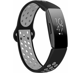 Strap-it Bracelet sport Fitbit Inspire (noir/gris)   