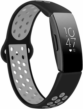 Strap-it Strap-it Bracelet Sport Fitbit Inspire (noir/gris) Strap-it Strap-it Bracelet Sport Fitbit Inspire (noir/gris)