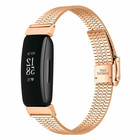 Strap-it Strap-it Bracelet acier inoxydable Fitbit Inspire (or rose)