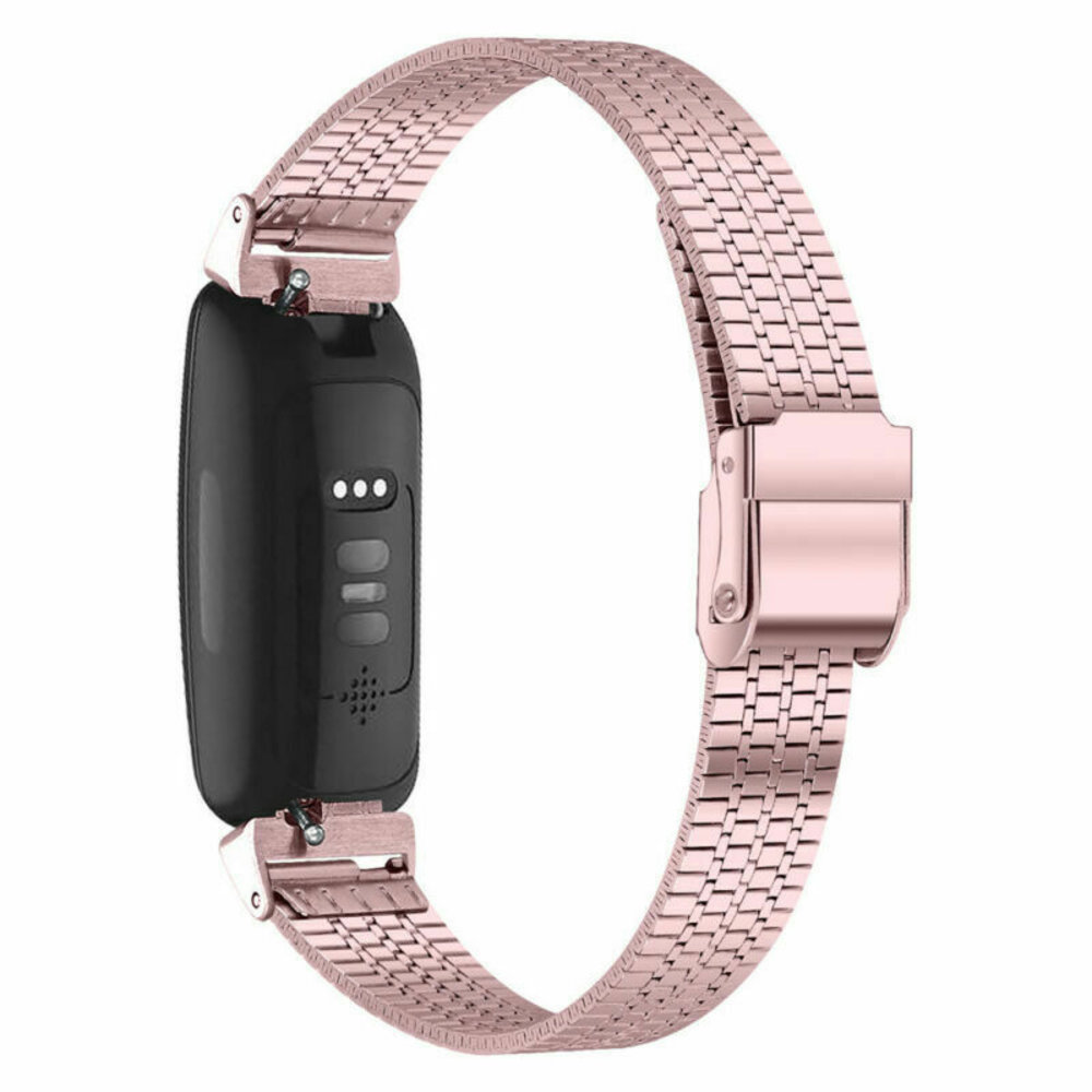 Strap-it Strap-it Bracelet acier inoxydable Fitbit Inspire (rose) Strap-it Strap-it Bracelet acier inoxydable Fitbit Inspire (rose)