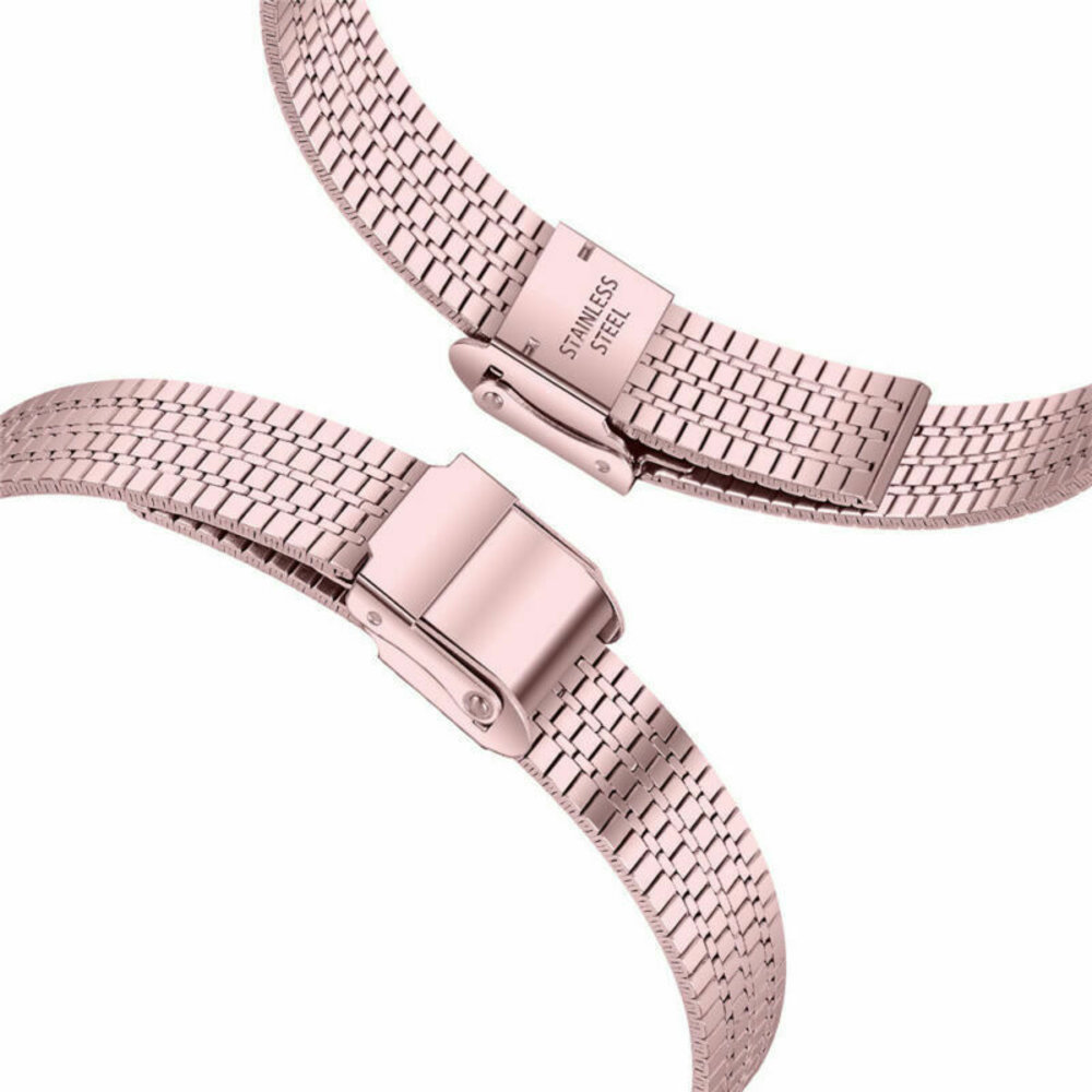 Strap-it Strap-it Bracelet acier inoxydable Fitbit Inspire (rose) Strap-it Strap-it Bracelet acier inoxydable Fitbit Inspire (rose)
