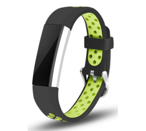 Strap-it Bracelet sport Fitbit Alta HR (noir/vert)