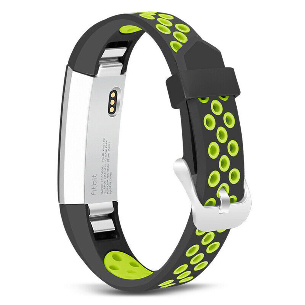 Strap-it Strap-it Bracelet sport Fitbit Alta HR (noir/vert) Strap-it Strap-it Bracelet sport Fitbit Alta HR (noir/vert)