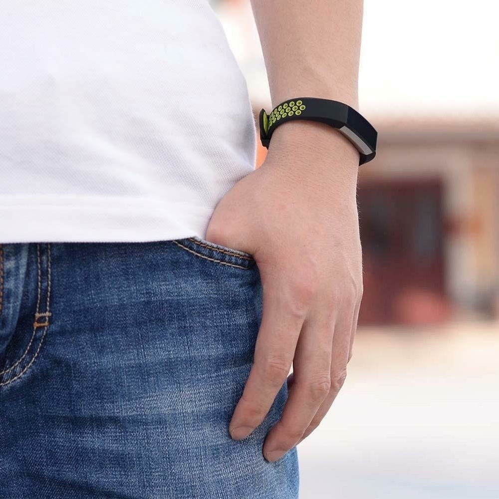 Strap-it Strap-it Bracelet sport Fitbit Alta HR (noir/vert) Strap-it Strap-it Bracelet sport Fitbit Alta HR (noir/vert)