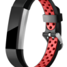 Strap-it Strap-it Bracelet sport Fitbit Alta HR (noir/rouge) Strap-it Strap-it Bracelet sport Fitbit Alta HR (noir/rouge)