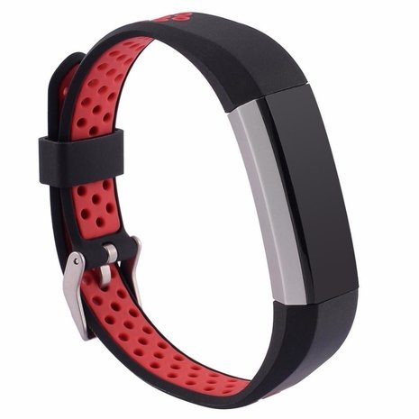 Strap-it Strap-it Bracelet sport Fitbit Alta HR (noir/rouge)