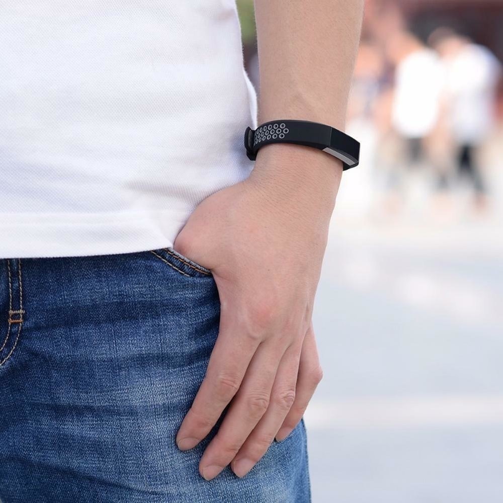 Strap-it Strap-it Bracelet sport Fitbit Alta HR (noir/gris)