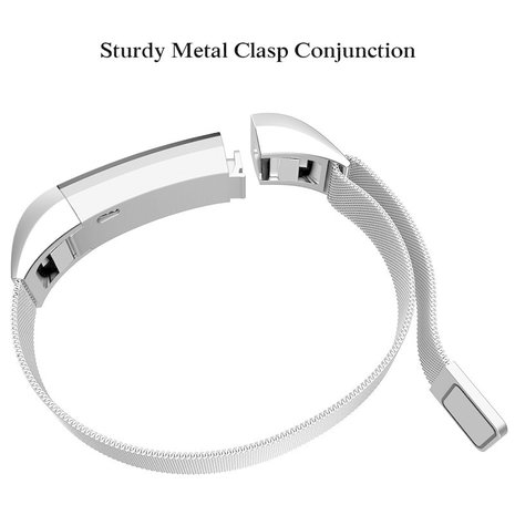 Strap-it Strap-it Bracelet Milanais Fitbit Alta HR (argent)