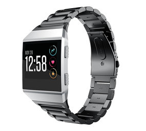 Strap-it Bracelet acier Fitbit Ionic (noir)