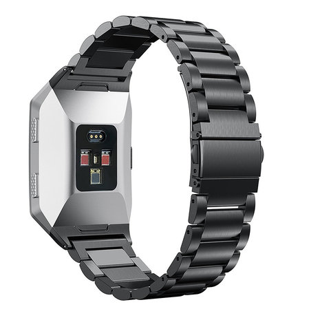 Strap-it Strap-it Bracelet acier Fitbit Ionic (noir)