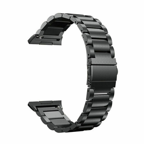 Strap-it Strap-it Bracelet acier Fitbit Ionic (noir)