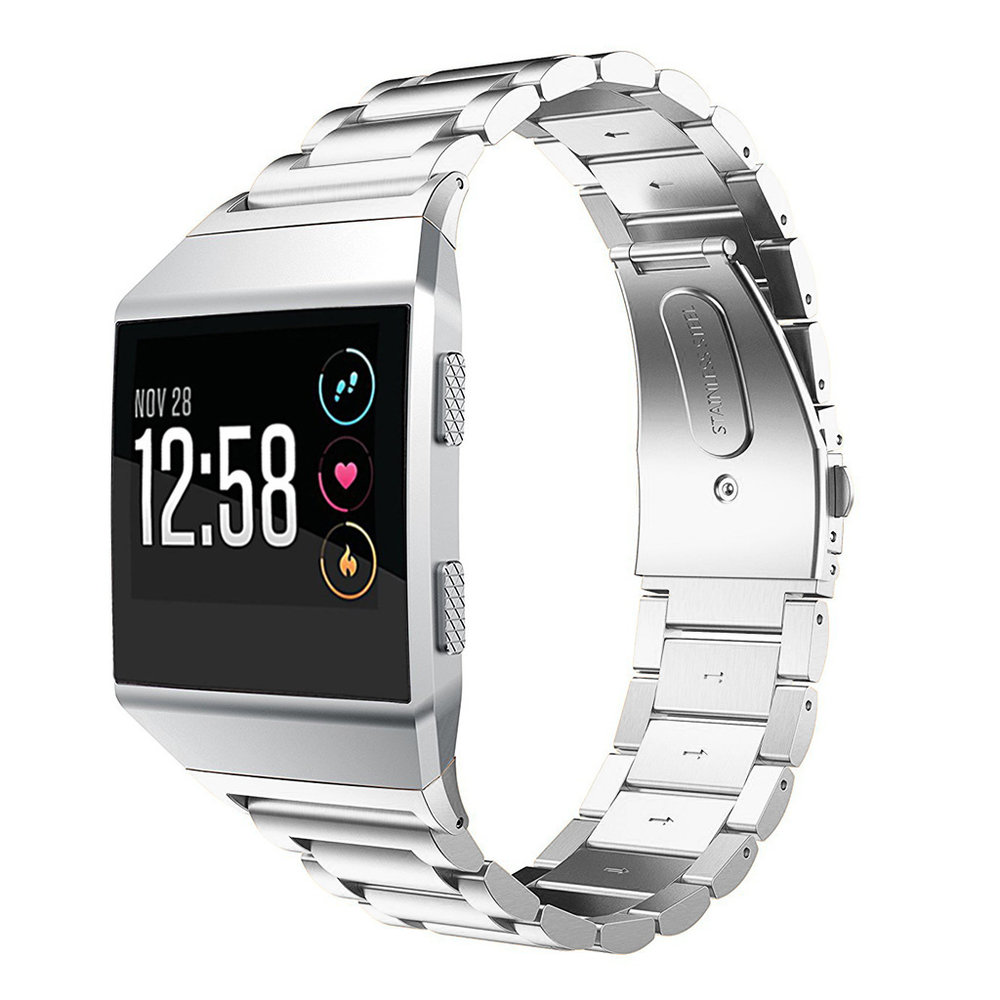 Strap-it Strap-it Bracelet acier Fitbit Ionic (argent)