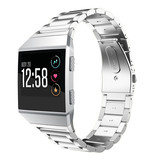 Strap-it Bracelet acier Fitbit Ionic (argent)