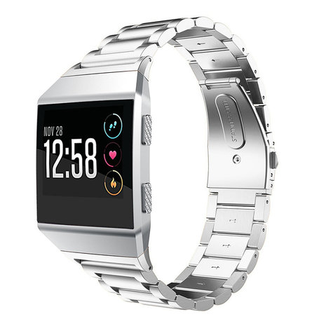 Strap-it Strap-it Bracelet acier Fitbit Ionic (argent)