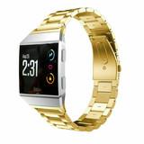 Strap-it Bracelet acier Fitbit Ionic (or)