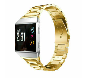 Strap-it Bracelet acier Fitbit Ionic (or)